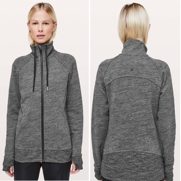 lululemon athletica Jackets & Blazers - Lululemon Huddle Hustle Jacket Heathered Core Grey